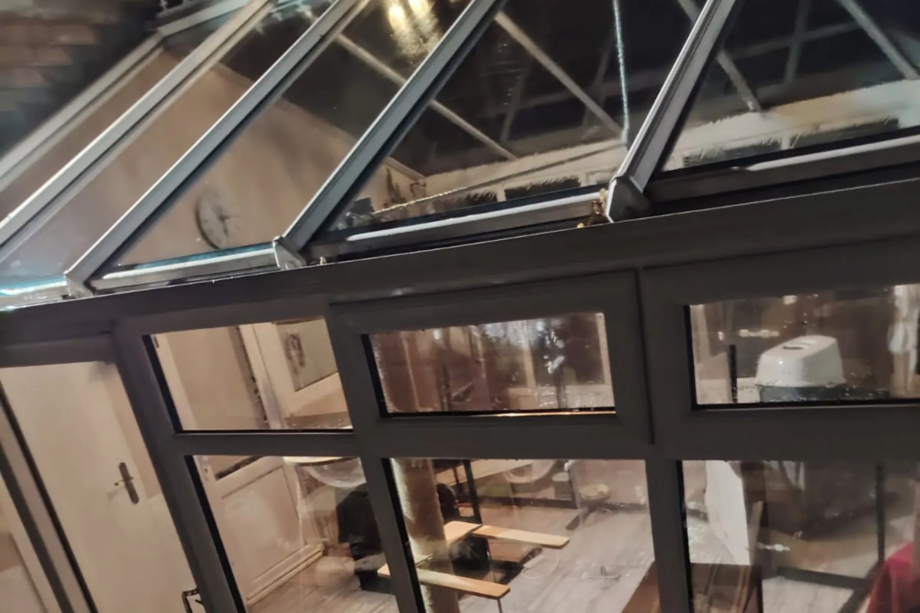 A conservatory roof cleaned from the outside, Conservatory Cleaning in Birmingham